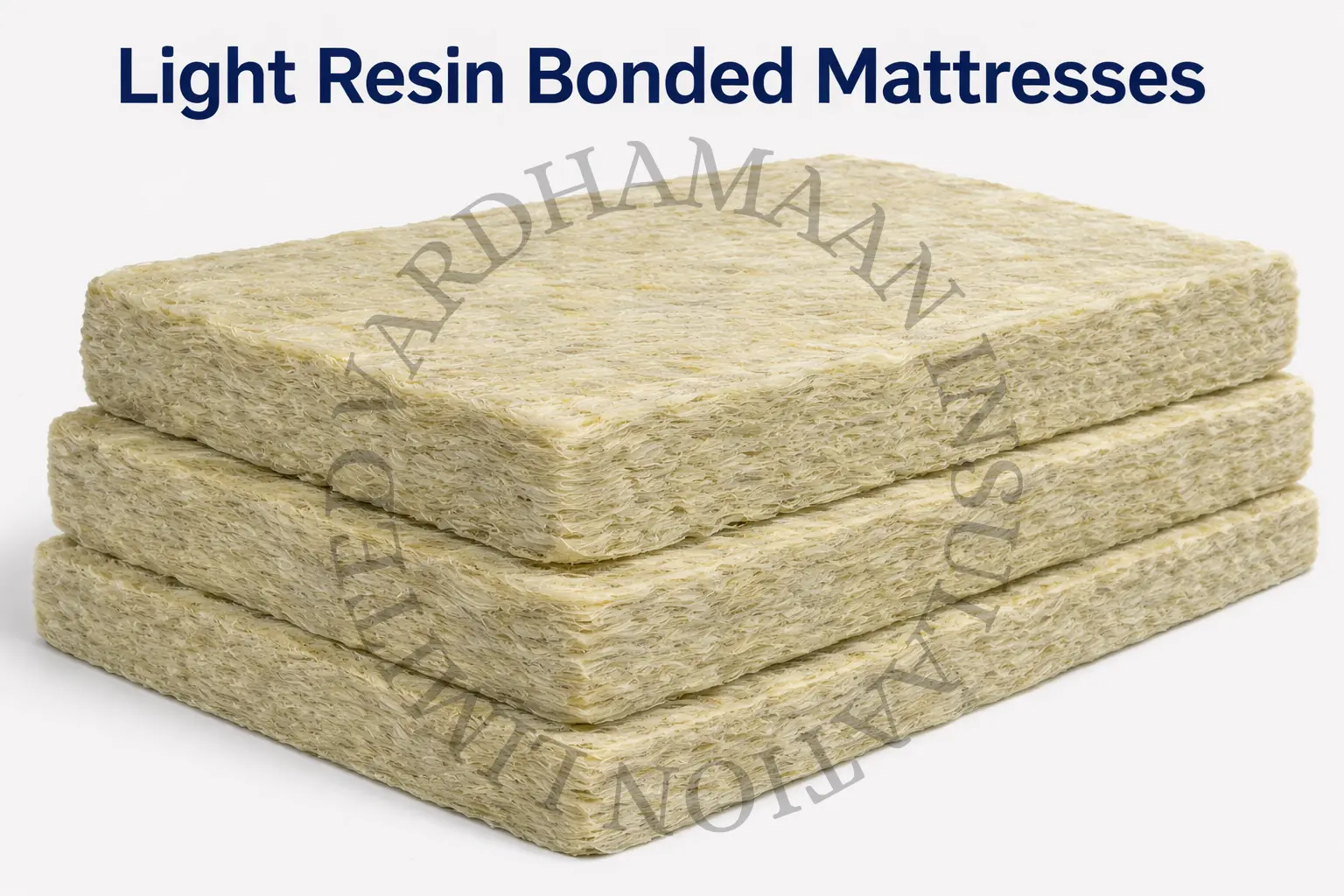 Rockwool LRB mattress roll with galvanized wire mesh facing for thermal insulation.